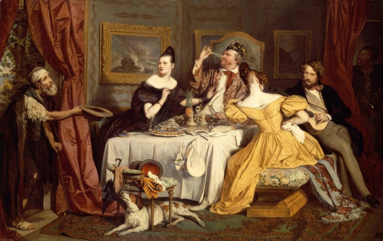 Bohatý prasser od Josef Danhauser