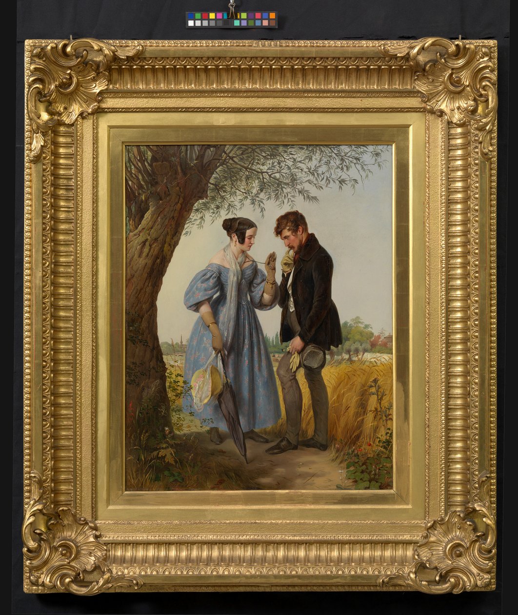 Setkání („Odmítnutý nápadník“, „Žádost o ruku venkovského statkáře“) od Josef Danhauser