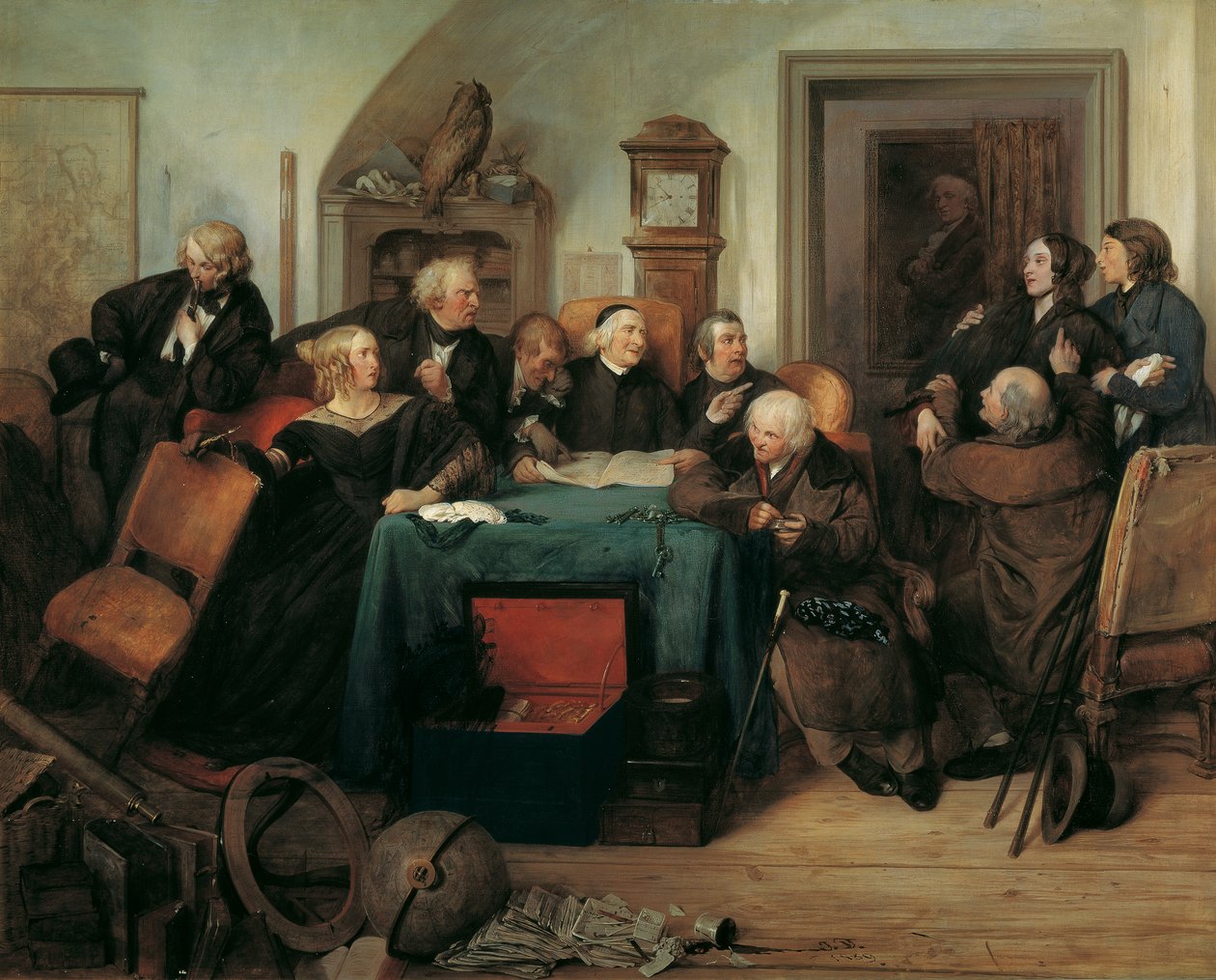Otevření závěti od Josef Danhauser