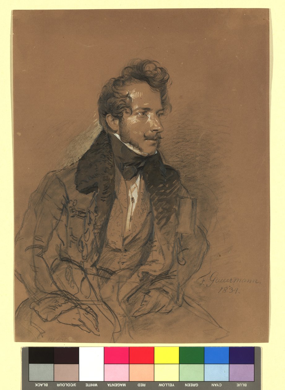 Friedrich Gauermann (1807-1862), malíř, grafik od Josef Danhauser