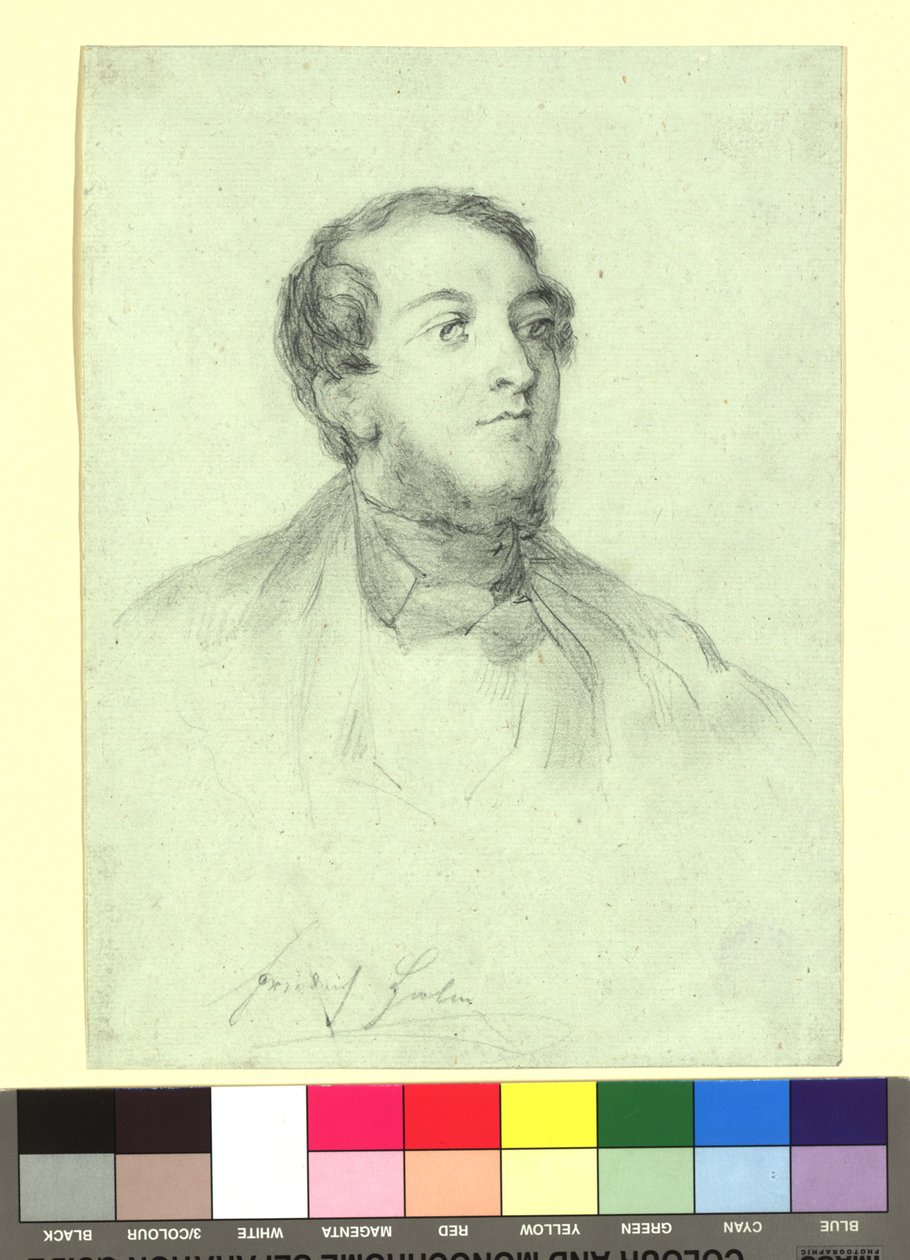 Friedrich Halm (1806-1871), básník od Josef Danhauser
