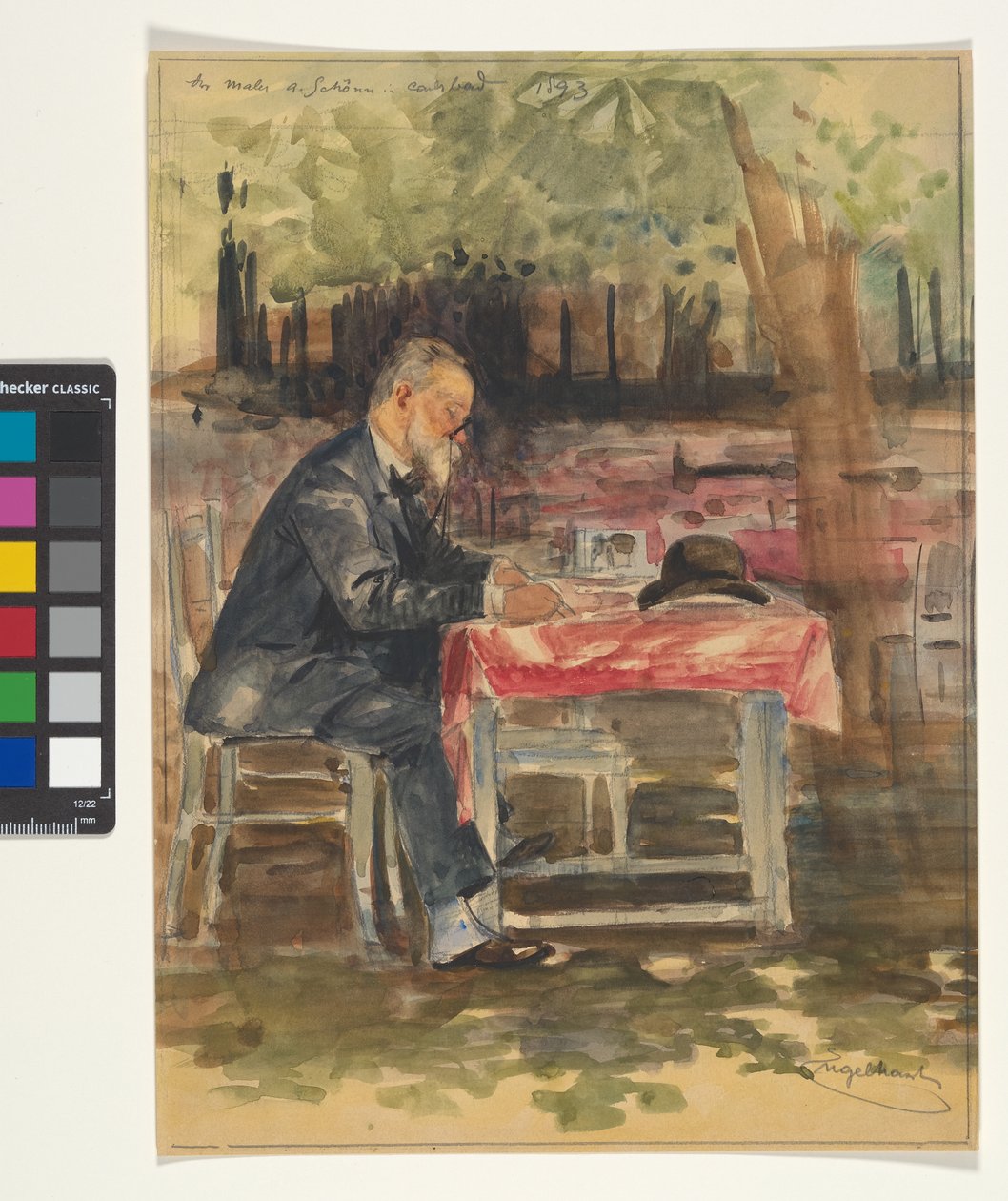Malíř A. Schönn v Karlových Varech roku 1893 od Josef Engelhart