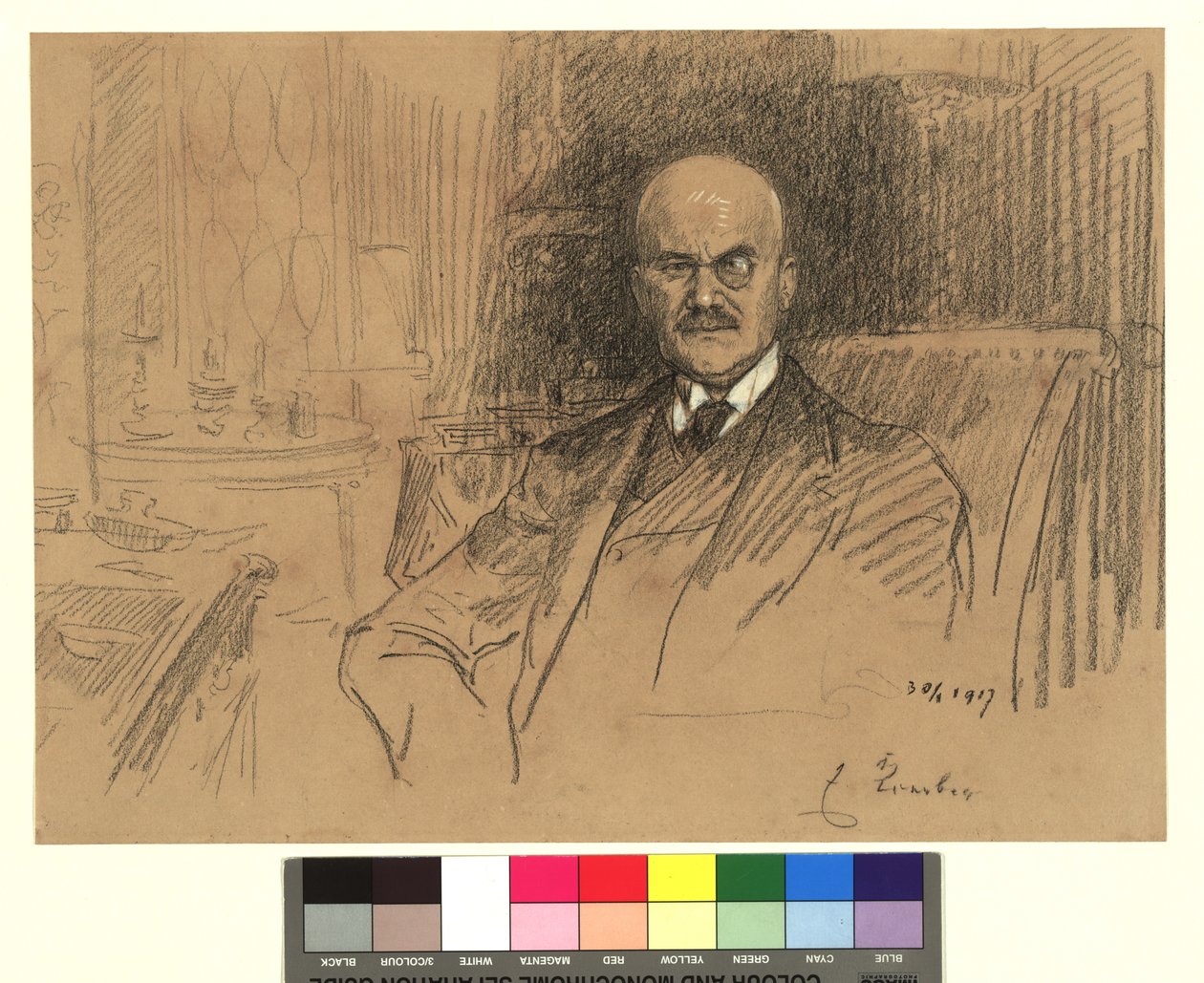 Portrét Ernesta von Koerbera, státníka od Josef Engelhart