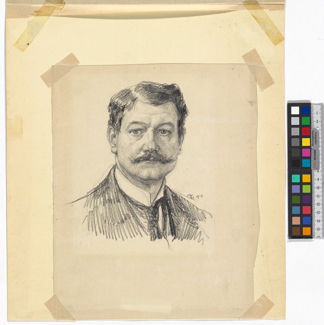 Autoportrét Josef Engelhart 1914 od Josef Engelhart