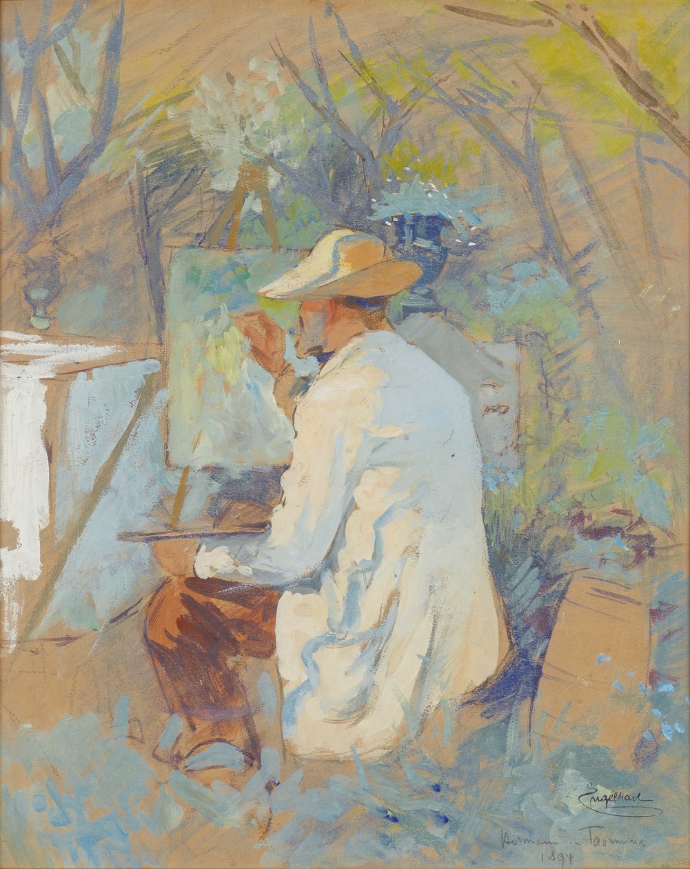 Malba Theodora von Hörmanna v Taormině od Josef Engelhart