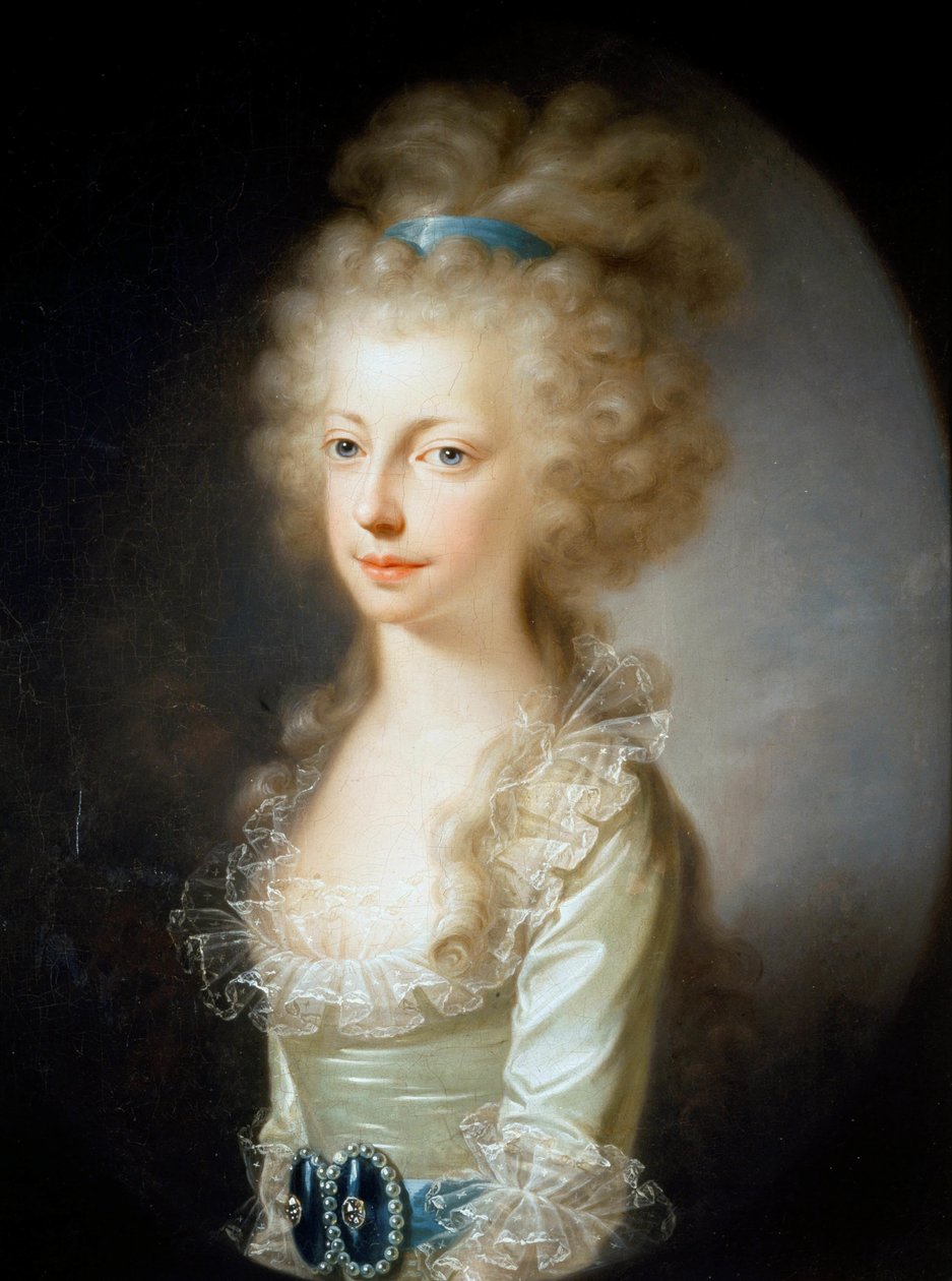 Portrét arcivévodkyně Marie Clementiny Rakouské 1777-1801, 1796. od Josef Hickel