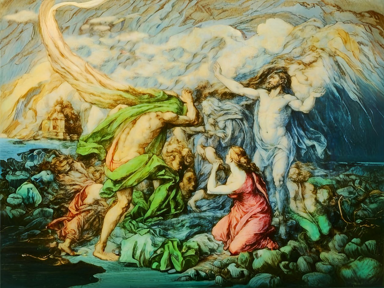 A1_Genesis_17-Noachova archa a potopa od Josef Johann Michel