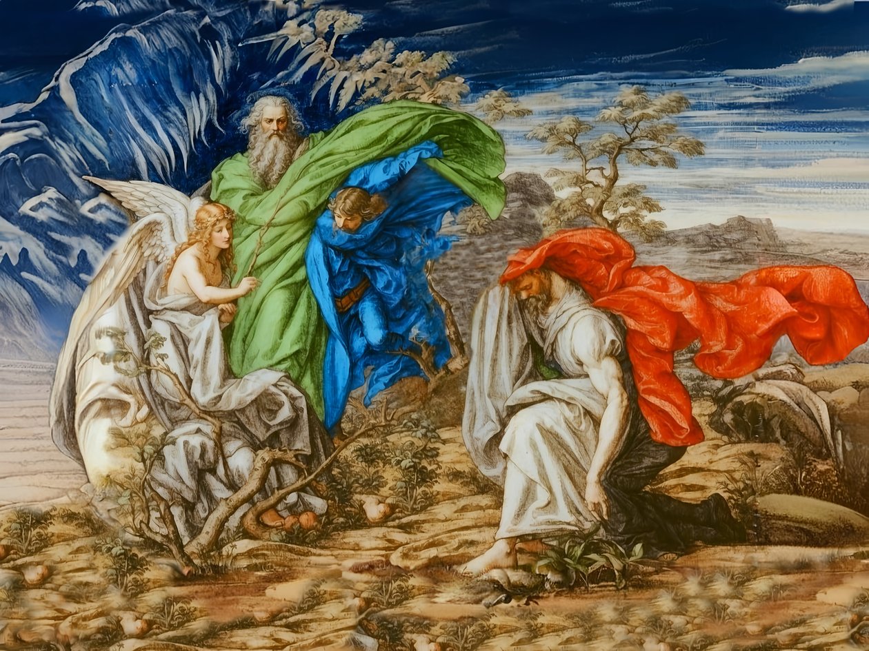 A2_Exodus_04_Burning Bush od Josef Johann Michel
