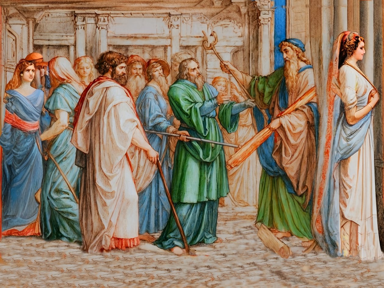 A2_Exodus_17_Aaronovy personální pupeny od Josef Johann Michel