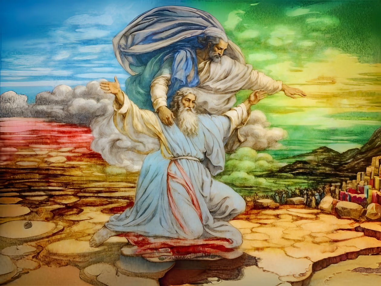 A2_Exodus_21_Možíš vidí zaslíbenou zemi od Josef Johann Michel