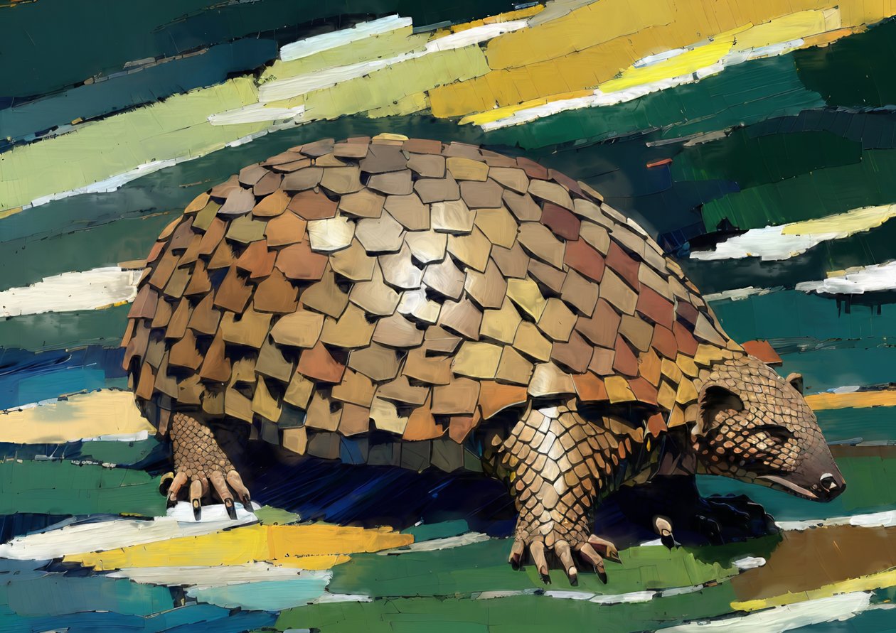 Zvířata: pangolin 1 od Josef Johann Michel