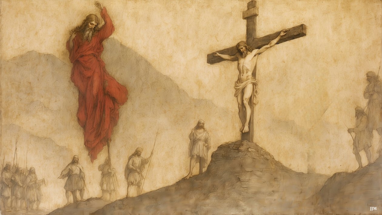 Jesus_Kreuzigung-Eli, Eli, lema sabachtani od Josef Johann Michel