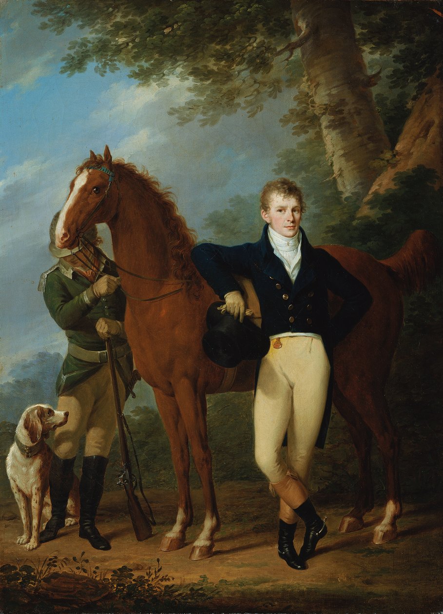 Zakladatel zvonů Johann Caspar Hofbauer s koněm a myslivcem od Josef Kreutzinger