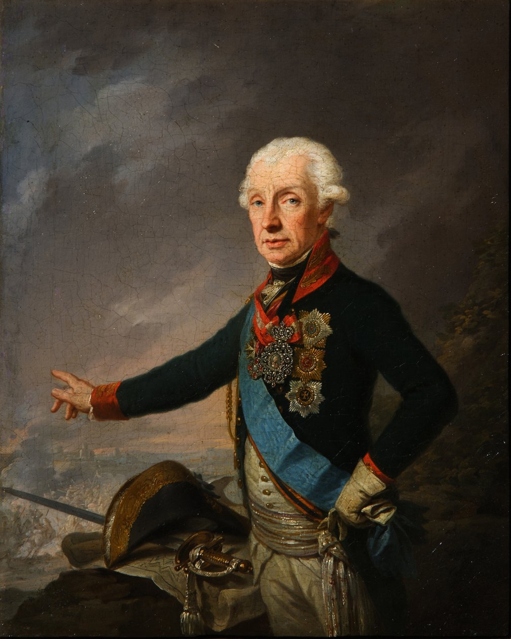 Portrét polního maršála generalissima prince Alexandra Suvorova 1729-1800, 1799 od Josef Kreuzinger