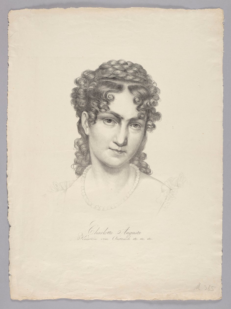 Charlotte Auguste, císařovna rakouská atd. od Josef Kriehuber