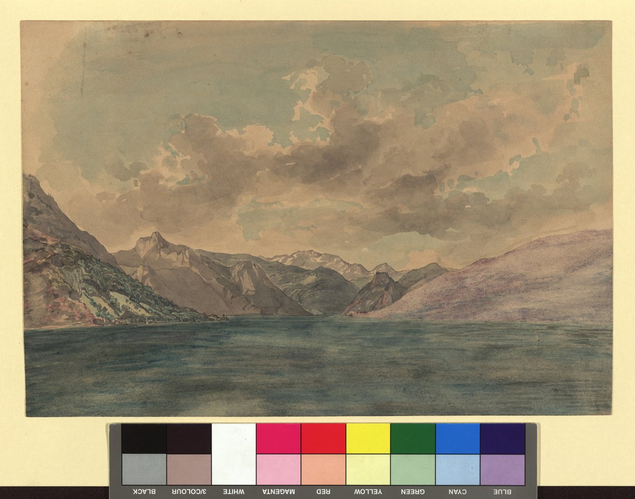 Jezero Traunsee od Josef Kriehuber