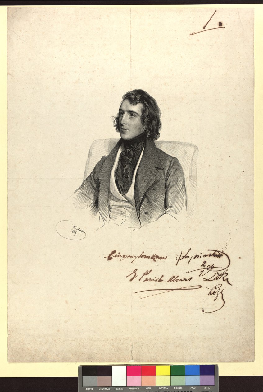 Elias Parish Alvars, harfový virtuos od Josef Kriehuber