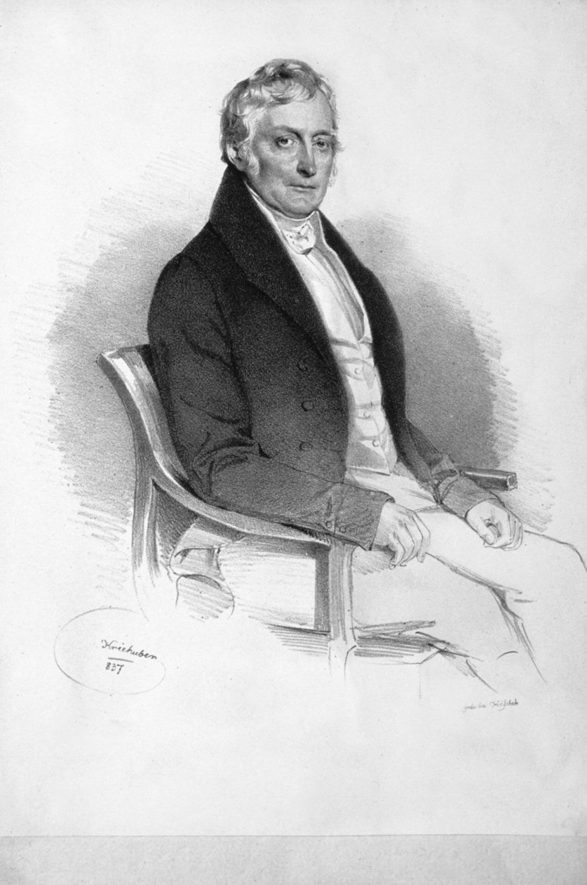 Franz Ferdinand Schiller Litografie od Josef Kriehuber