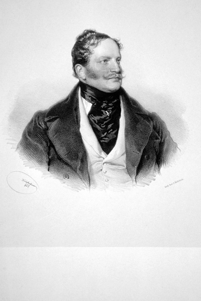 Franz Hardegg Litho od Josef Kriehuber