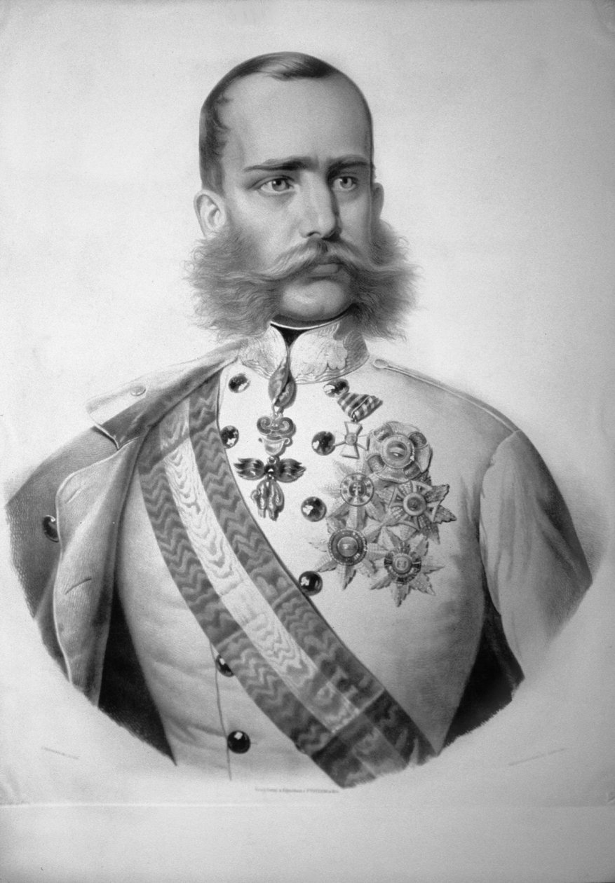 František Josef I. Kr. s.a. Litografie od Josef Kriehuber