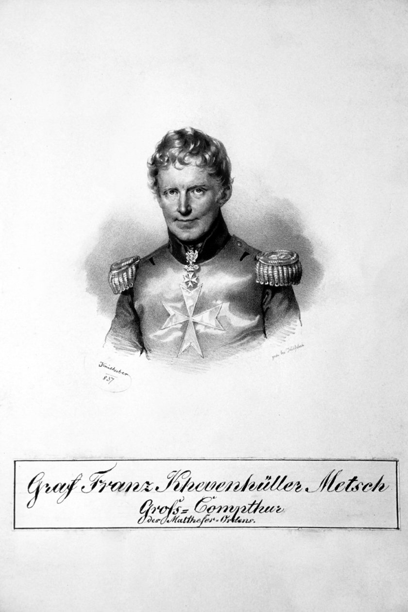 Franz Khevenhüller-Metsch Litho od Josef Kriehuber
