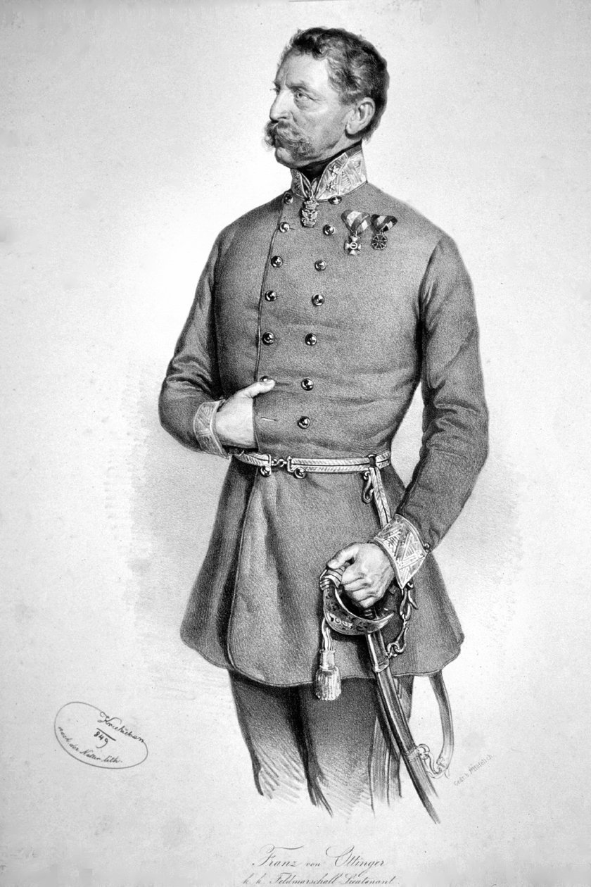 Franz Ottinger Litho od Josef Kriehuber