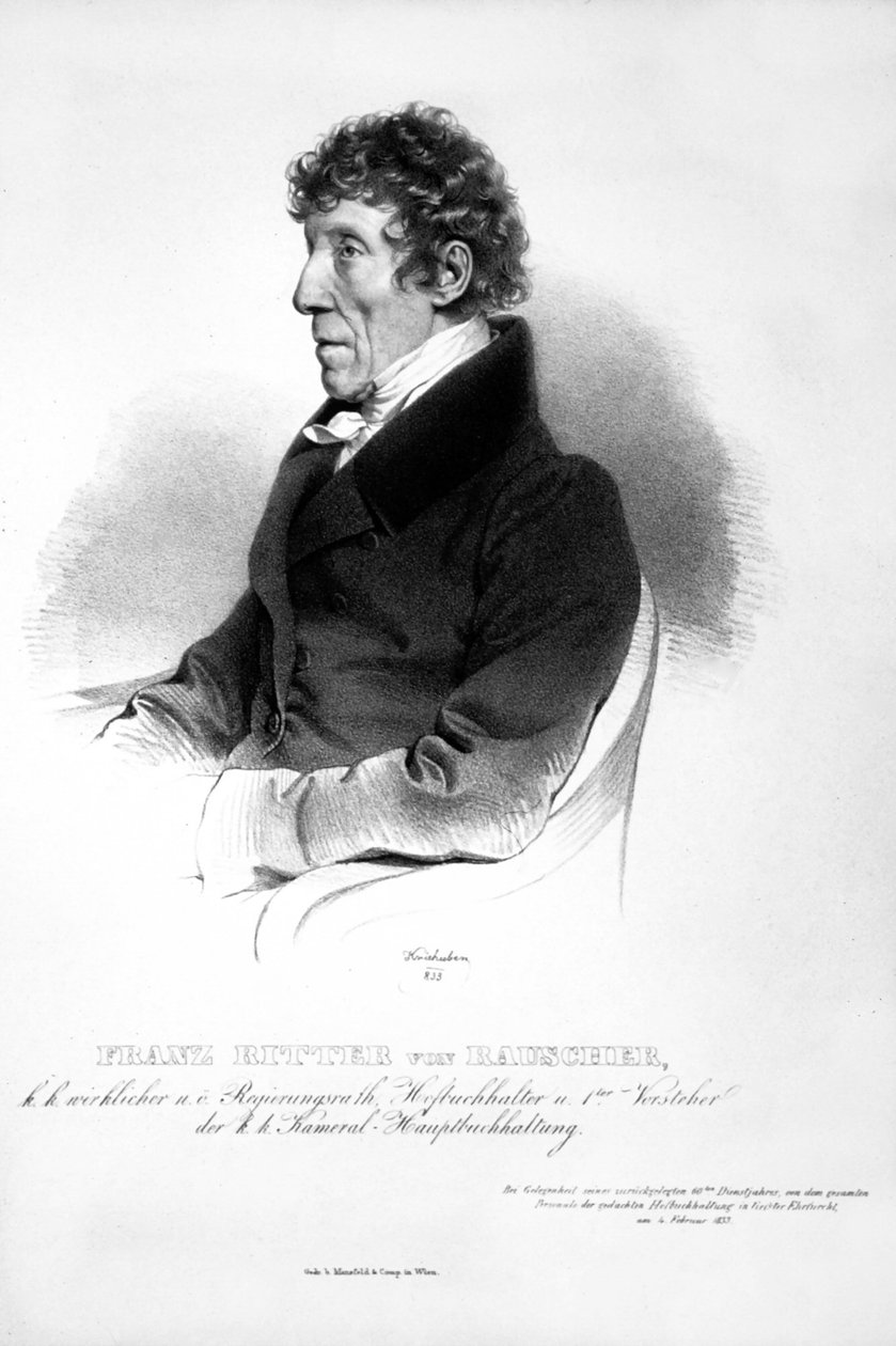 Franz Seraph Rauscher Litho od Josef Kriehuber