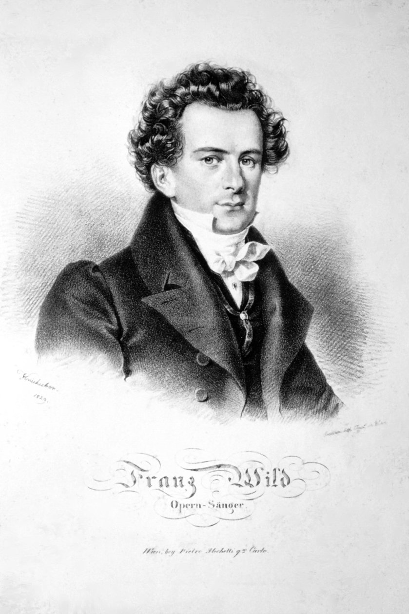 Franz Wild 1829 Litografie od Josef Kriehuber