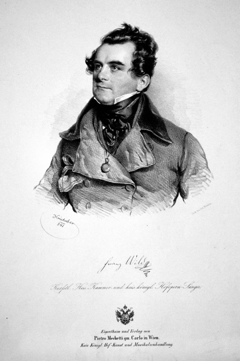 Franz Wild 1841 Litografie od Josef Kriehuber