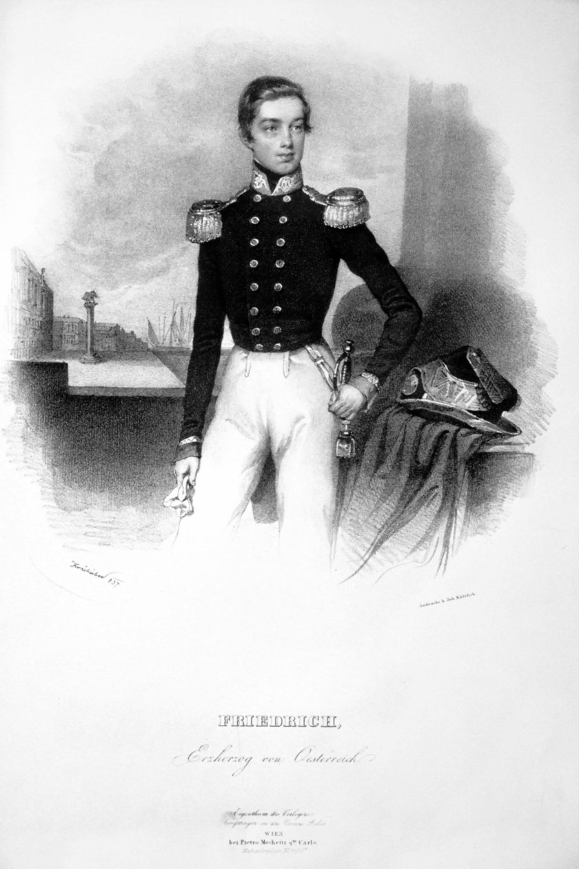 Arcivévoda Frederick Litho od Josef Kriehuber