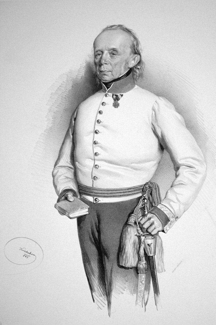 Friedrich Hochenegg Litho od Josef Kriehuber