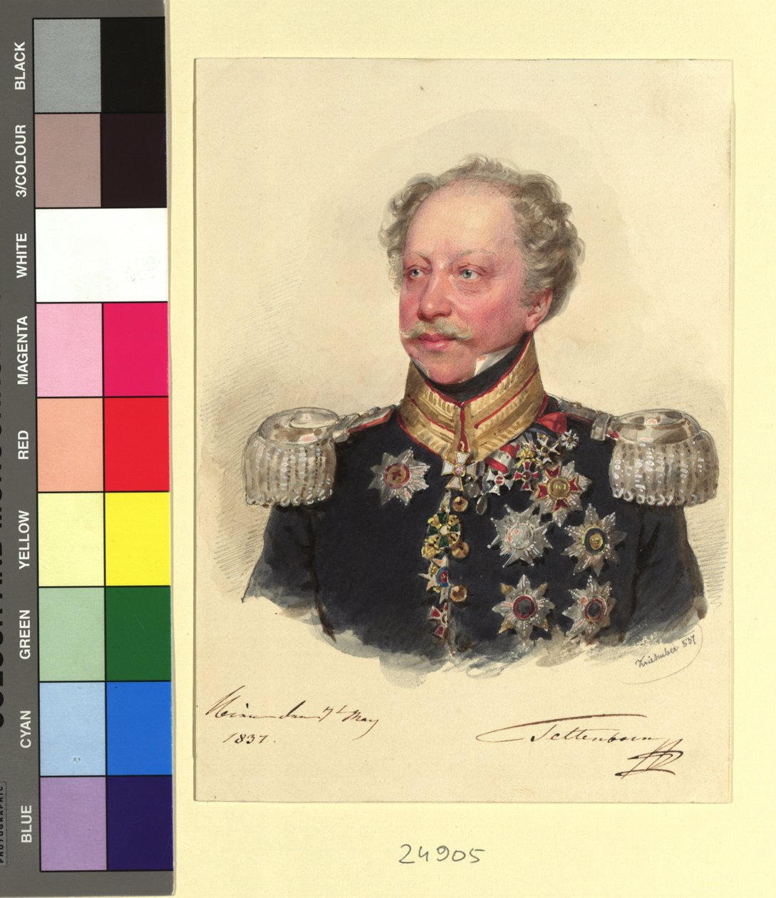 Generál C. F. baron Tettenborn od Josef Kriehuber