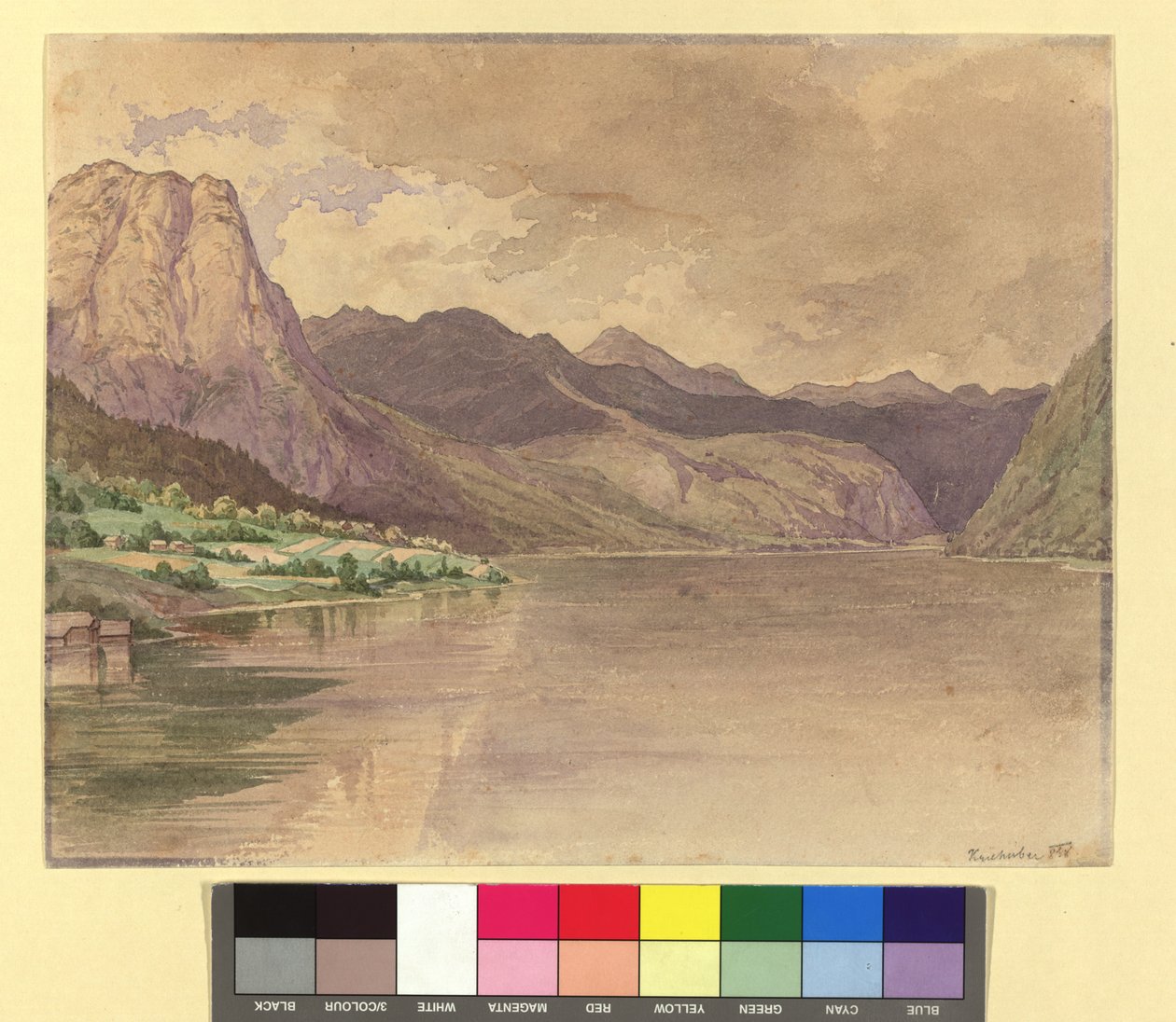 Grundlsee od Josef Kriehuber