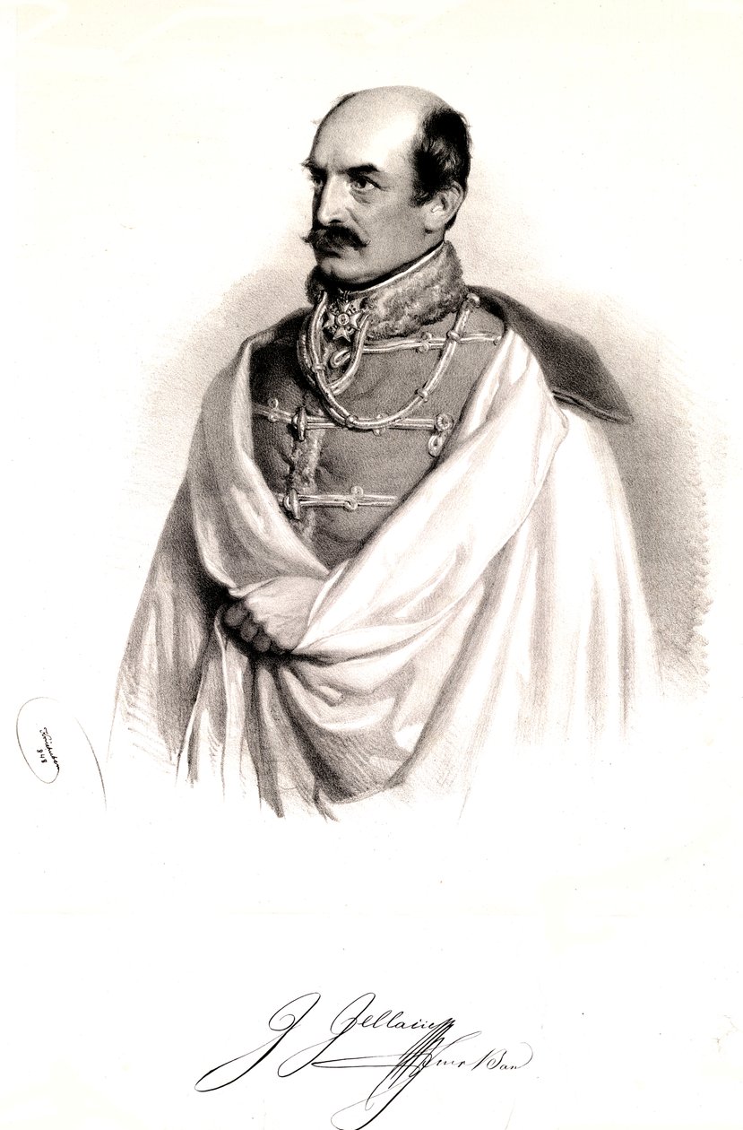 Josef Jellacic 1848 od Josef Kriehuber