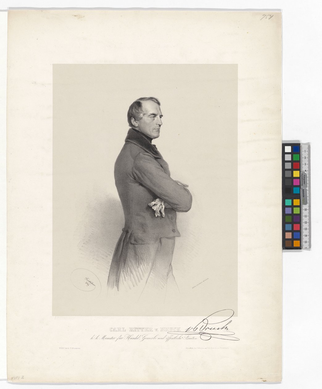 Karl Ludwig, baron von Bruck od Josef Kriehuber