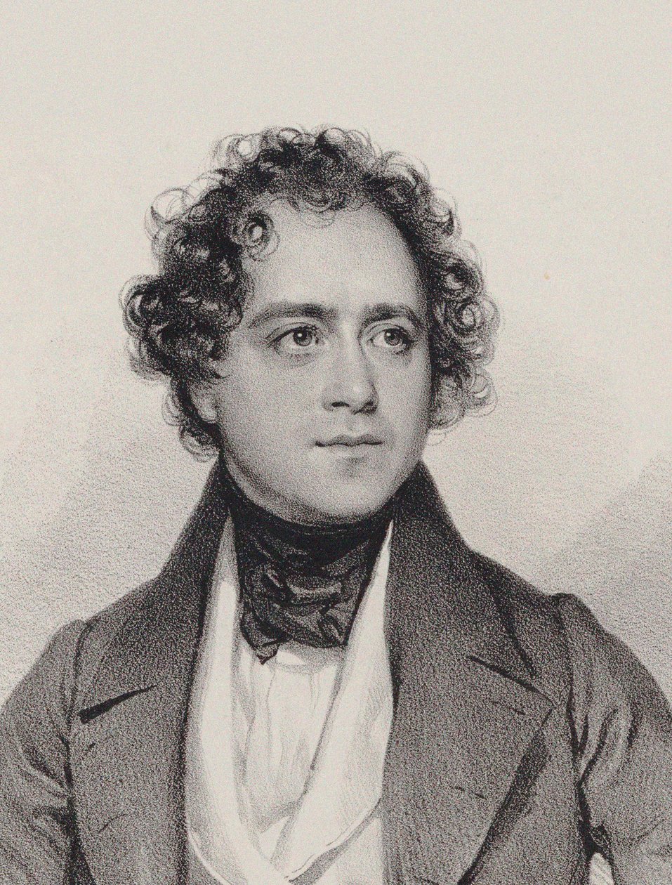 Portrét skladatele Johanna Vesque von Püttlingen 1803-1883, 1838. od Josef Kriehuber