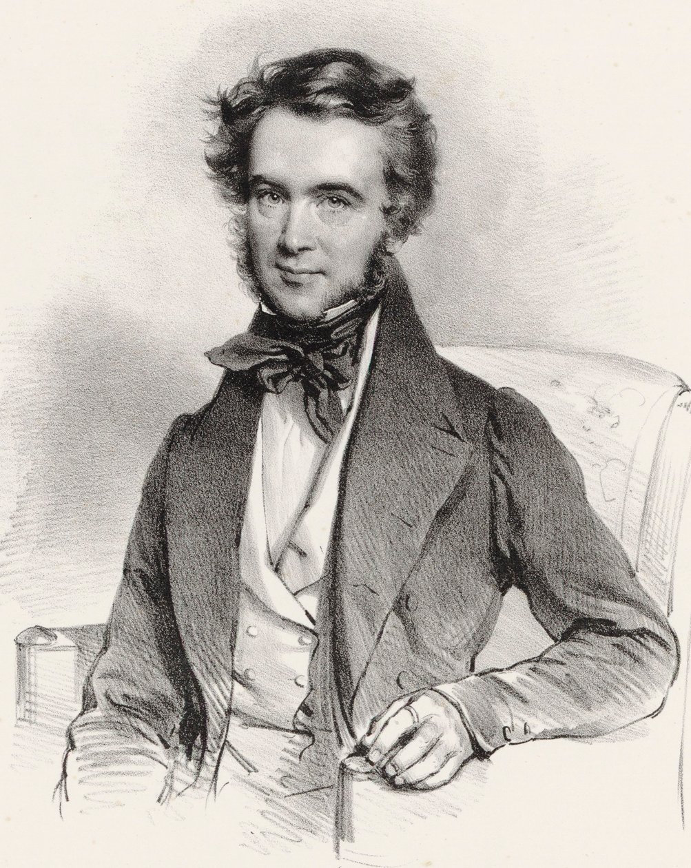 Portrét houslisty a skladatele Karola Lipiskiho 1790-1861, 1837. od Josef Kriehuber