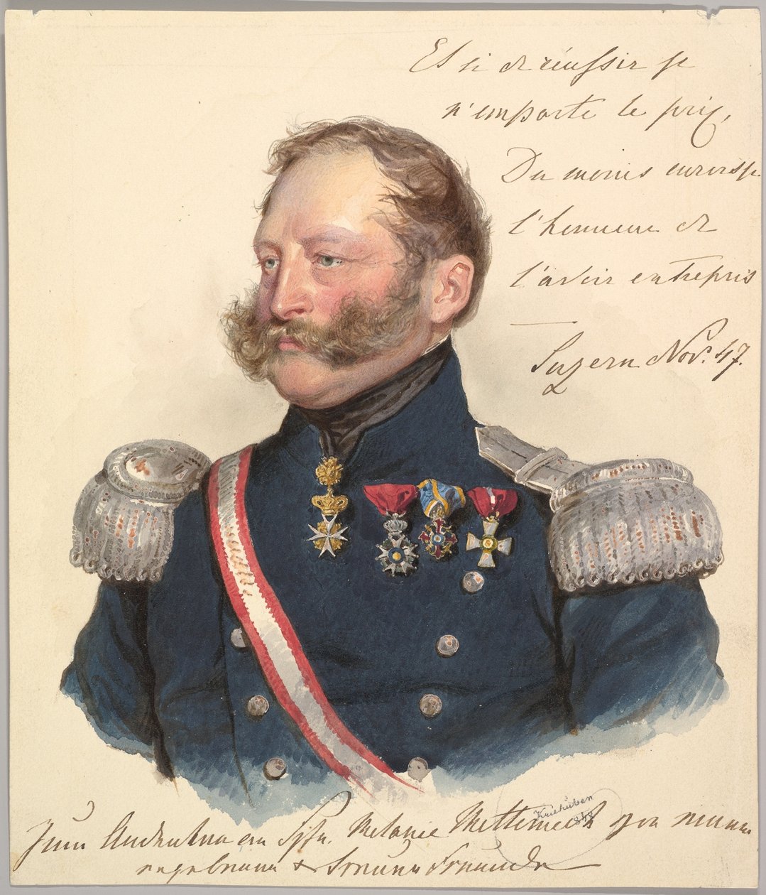 Princ Friedrich ze Schwarzenbergu od Josef Kriehuber