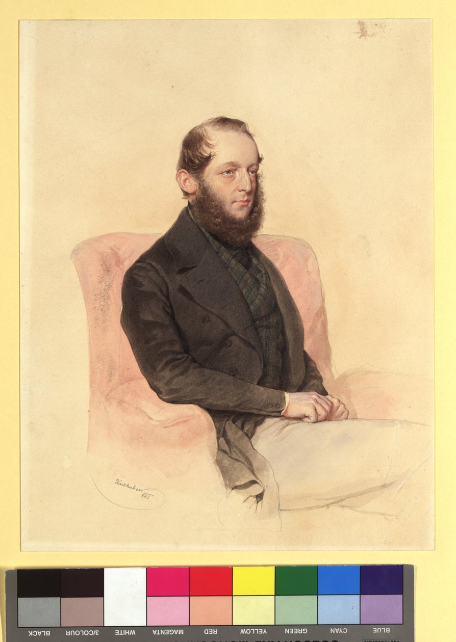 Hrabě Wilhelm Clemens Westphalen zu Fürstenberg (1818-1883) od Josef Kriehuber