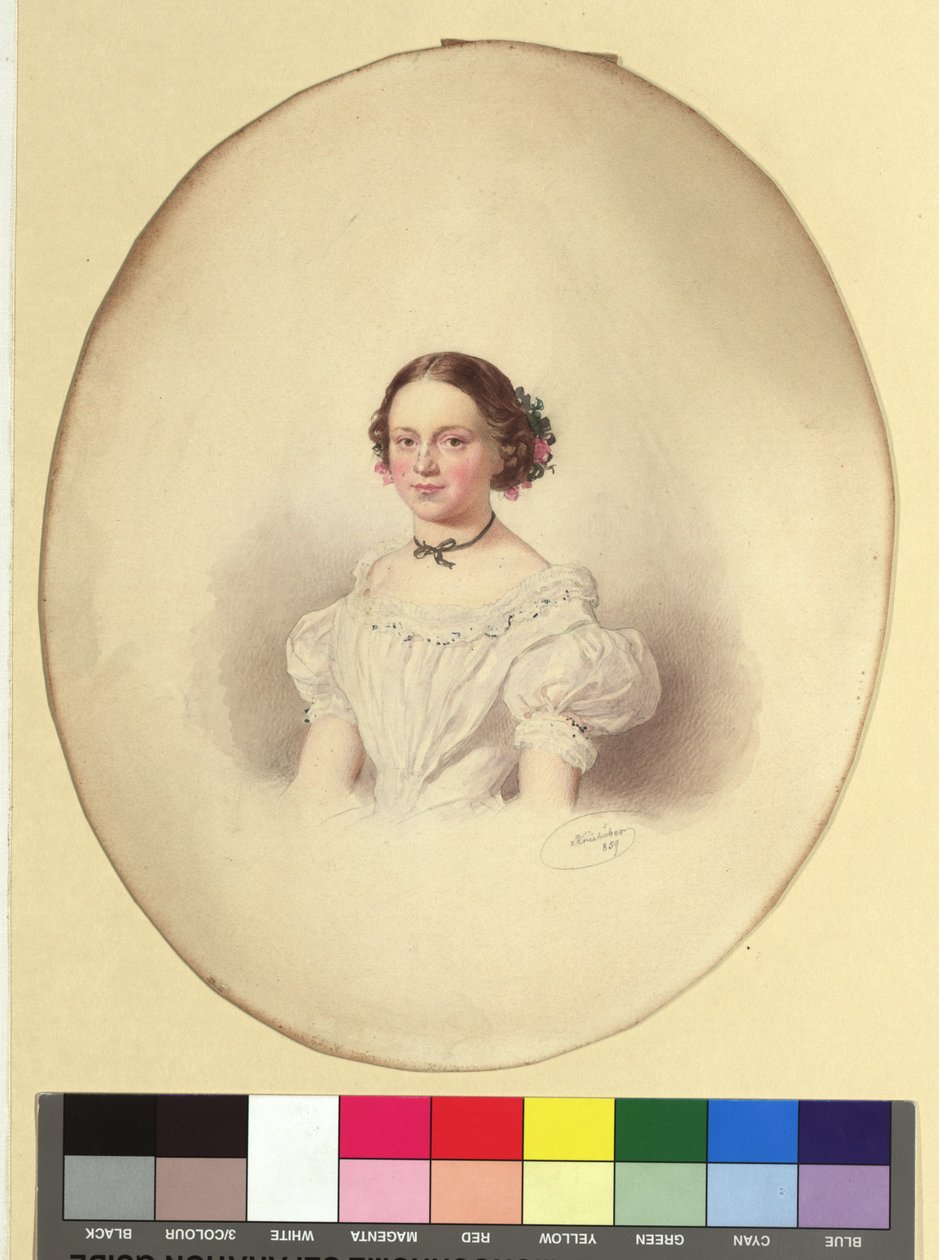 Wilhelmine Uhl, rozená Waisnix od Josef Kriehuber