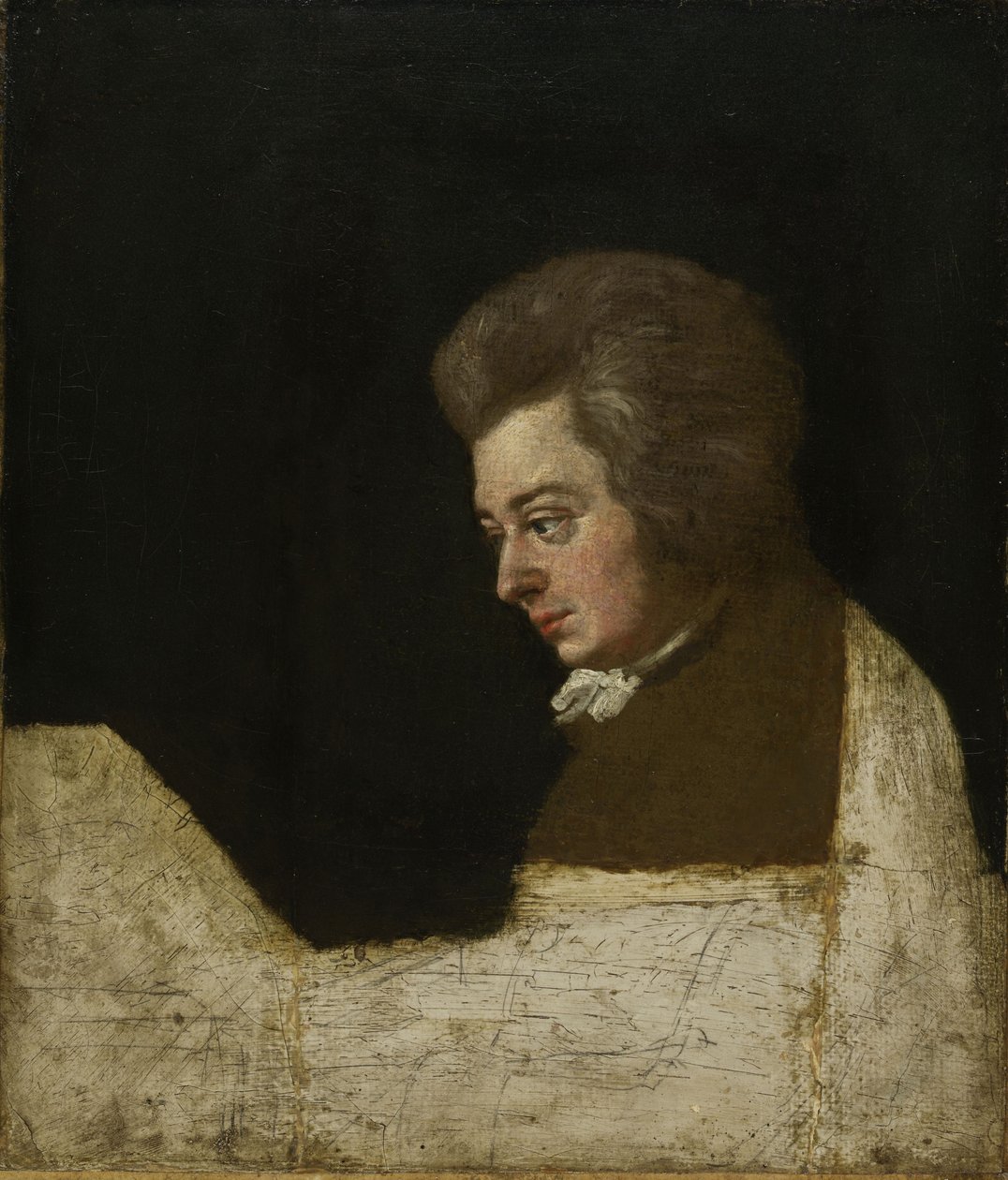 Wolfgang Amadeus Mozart 1756-1791, 1789 od Josef Lange