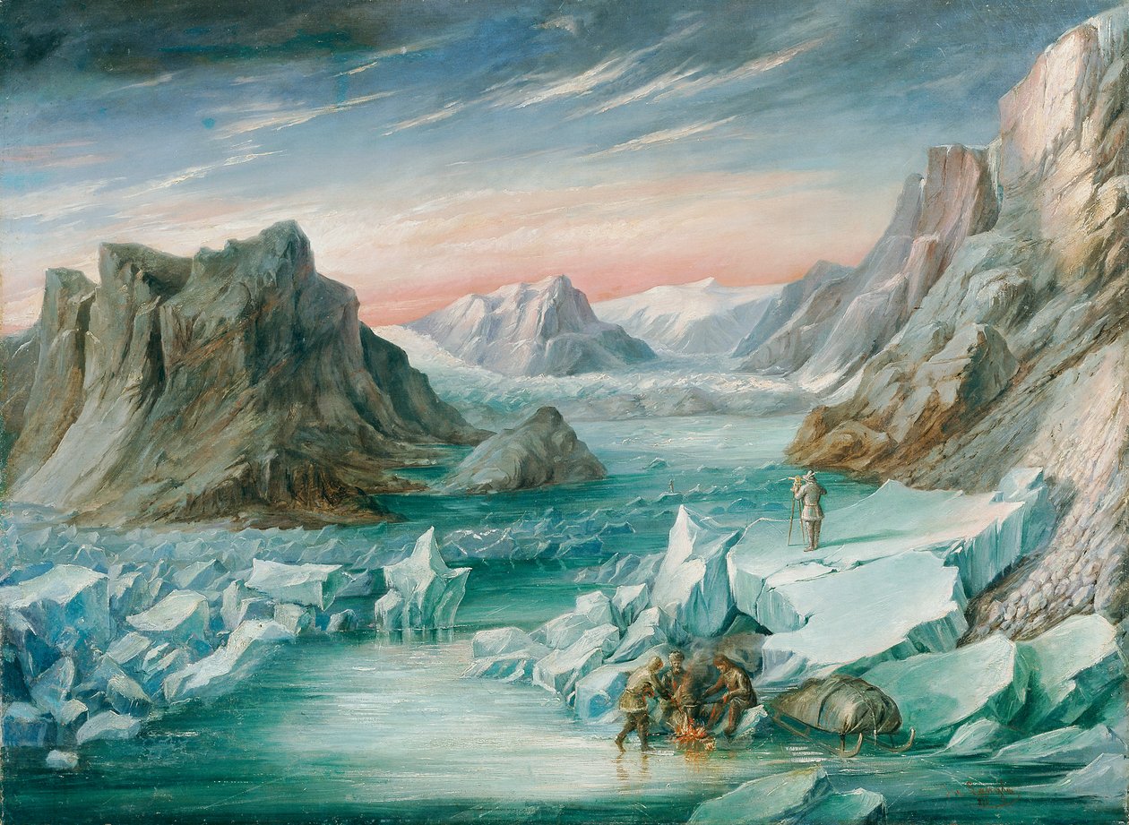 Německá expedice na severní pól do východního Grónska 1869 od Josef Langl