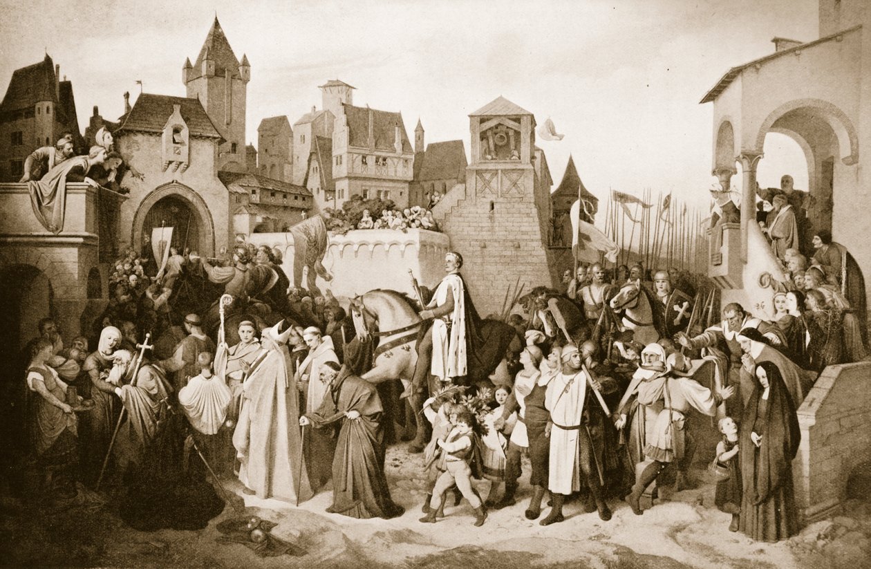Leopold VI. vstoupil do Vídně, 1219 od Josef Mathias Trenkwald