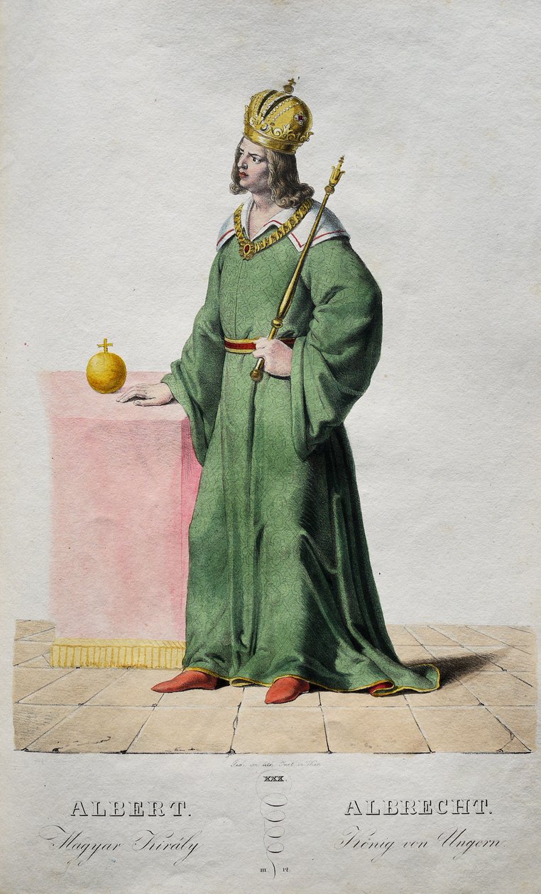 Albert Veliký 1397-1439, král uherský a chorvatský, 1828 od Josef Nikolaus Kriehuber