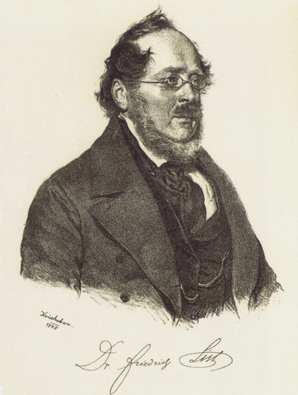 Friedrich List 1789-1846 od Josef Nikolaus Kriehuber