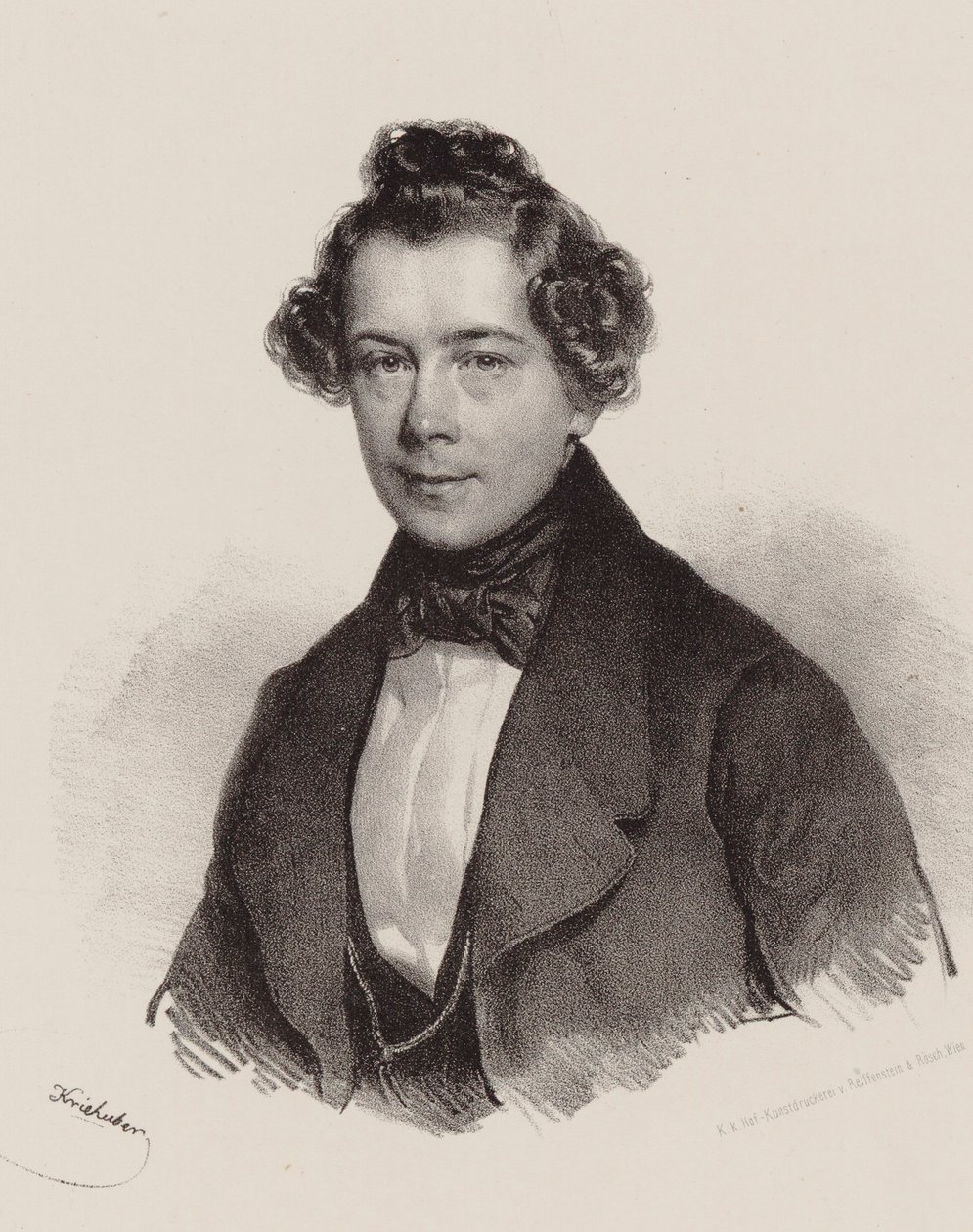 Portrét skladatele Josepha Lannera 1801-1843, 1830. od Josef Nikolaus Kriehuber