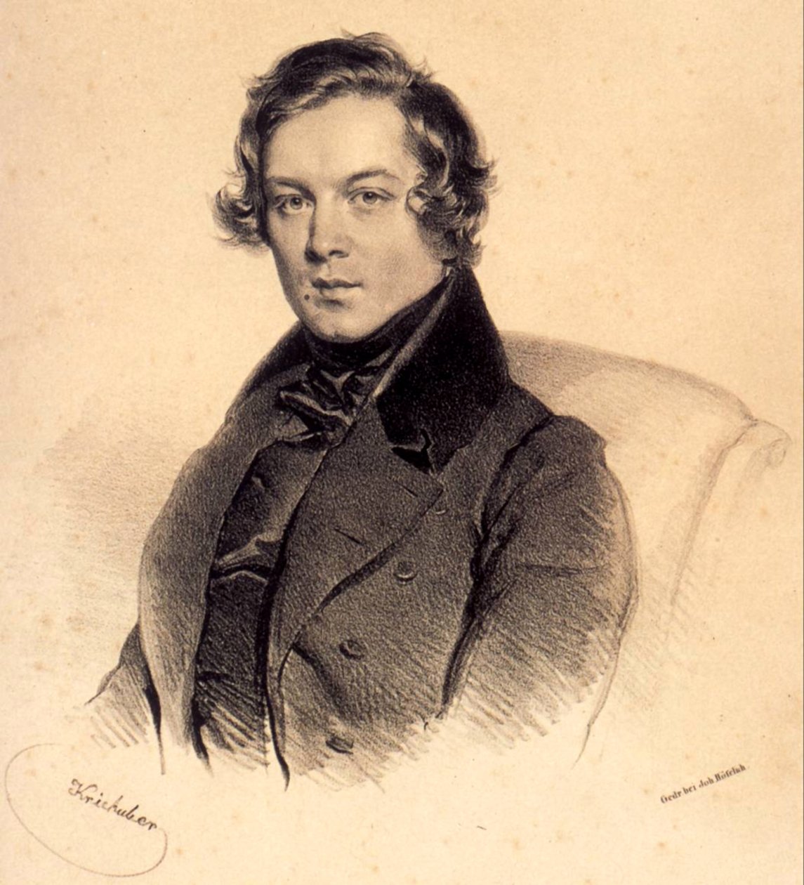 Robert Schumann 1810-1856, 1839 od Josef Nikolaus Kriehuber