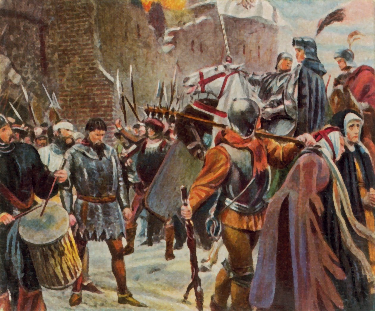 Fridrich I., braniborský markrabě, svrhl Kvitovce. od Josef Scheurenberg