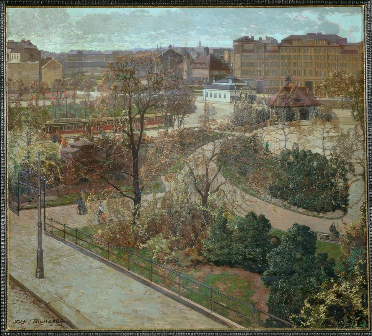 Park Sankt Johanns brzy na jaře od Josef Stoitzner