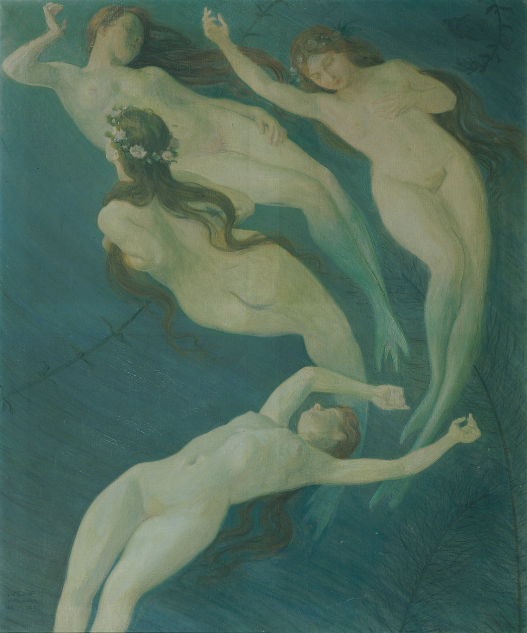Mořské panny, 1920. od Josef Wawra